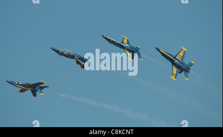 Blue Angels Display Team US Navy Stock Photo