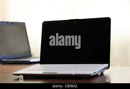 laptops on the table Stock Photo