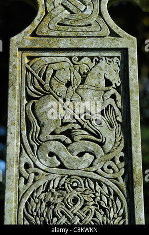 The grave of John Ruskin (detail). Church of Saint Andrew, Coniston, Lake District National Park, Cumbria, England, U.K., Europe Stock Photo