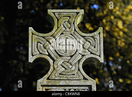 The grave of John Ruskin (detail). Church of Saint Andrew, Coniston, Lake District National Park, Cumbria, England, U.K., Europe Stock Photo