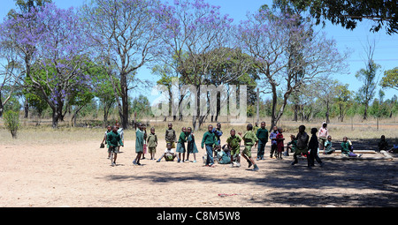 Local children at Numwa Primary School, Zimbabwe, Southern Africa Stock Photo