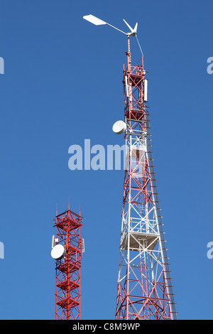 Telecommunication towers Stock Photo