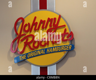 Johnny Rockets Sign Stock Photo