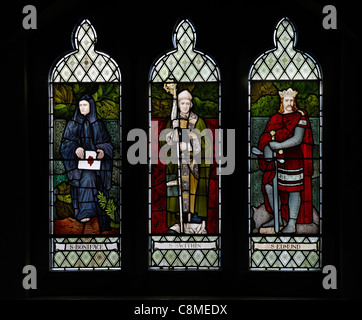 Stained glass, New Ferry, Cheshire Stock Photo