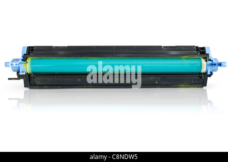 Laser toner cartridge isolated on white background Stock Photo