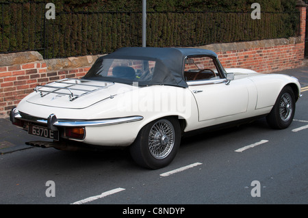Jaguar E=Type V12 convertible Stock Photo