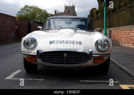 Jaguar E-Type V12 Stock Photo