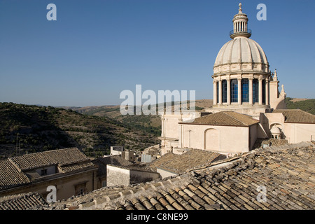 Italy, Sicily, Ragusa Ibla, Duomo di San Giorgio Stock Photo