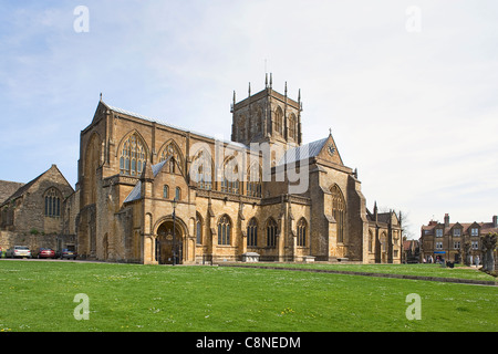 Great Britain, England, Dorset, Sherborne, Sherborne Abbey Stock Photo