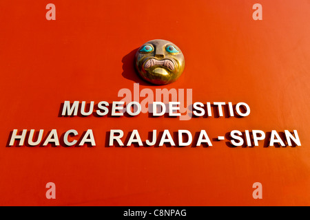 Entrance to the Musueum in Sipan, Peru Stock Photo