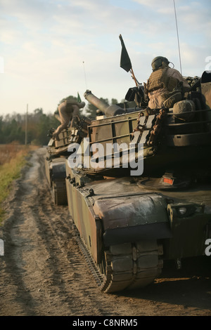 M1-A1 Abrams tank Stock Photo