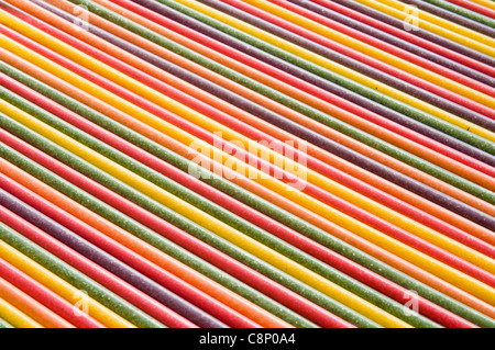 candy sticks in studio setting Stock Photo