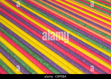candy sticks in studio setting Stock Photo