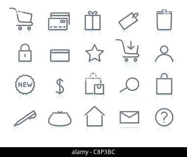 Commerce Icon Set Stock Photo - Alamy