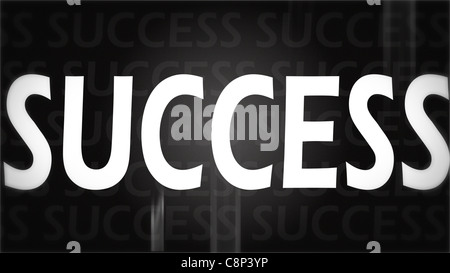 Creative image of black success concept Stock Photo