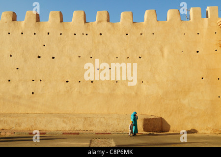 City Walls near Bab Targhount, Taroudannt, Morocco Stock Photo