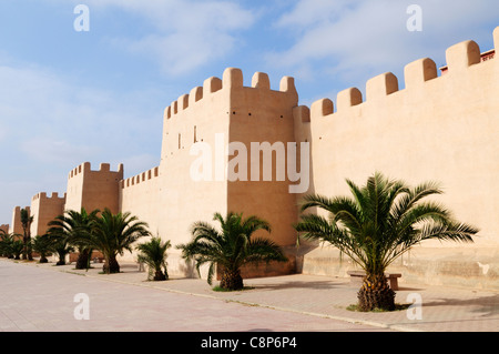 City Walls by Avenue Hassan II, Taroudannt, Morocco Stock Photo