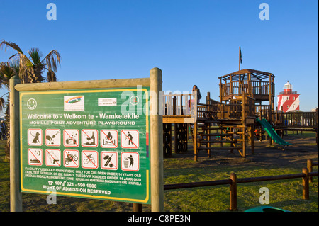 Prohibition sign at childrens palyground in Cape Town South Africa Stock Photo
