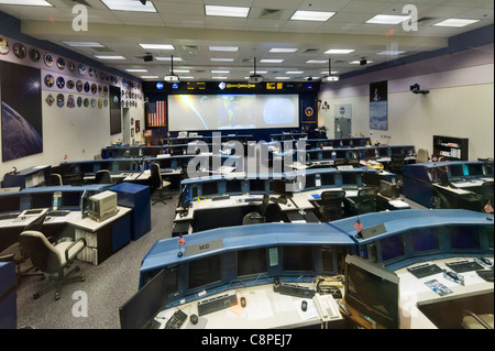 Mission Control Center at the Johnson Space Center, Houston, Texas, USA Stock Photo