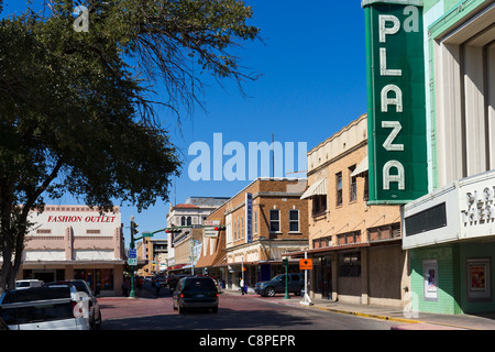 Hidalgo Street in downtown Laredo, Texas, USA Stock Photo