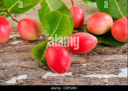 nham dang or sour fruit on wood Stock Photo