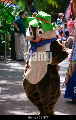 mickeys jammin jungle parade with the chipmunks Stock Photo