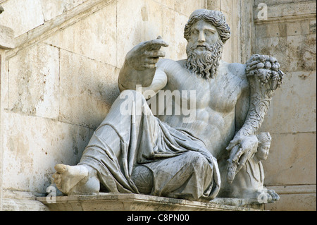 Sculpture personification of  the River Nile Campidoglio Rome Italy Stock Photo