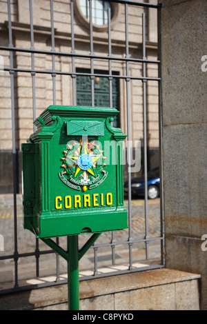 Mailbox (Correio), Rio de Janeiro, Brazil Stock Photo