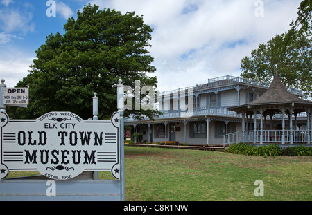 U.S.A. Oklahoma, Route 66, Elk City, the Old Town museum Stock Photo