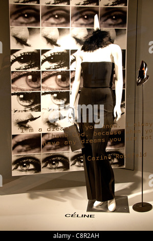 Celine France French fashion shop display window United states of America Stock Photo