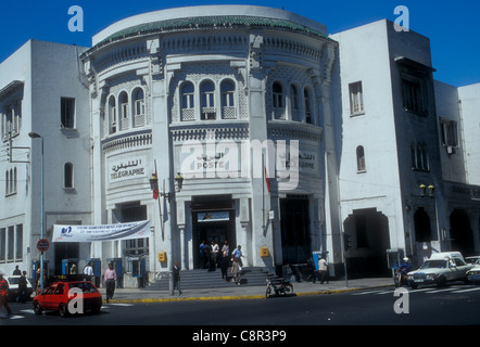 The art-deco Post Office in Casablanca, 1918-20, Morocco Stock Photo