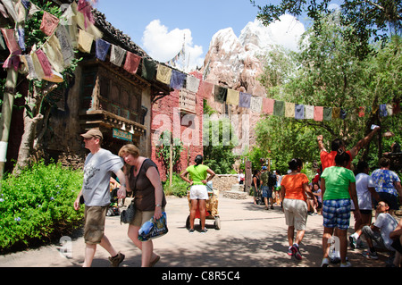 walt disney world resort orlando florida mission everest rollercoaster Stock Photo