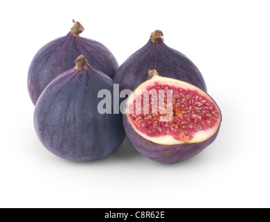 Fresh figs isolated on white background Stock Photo