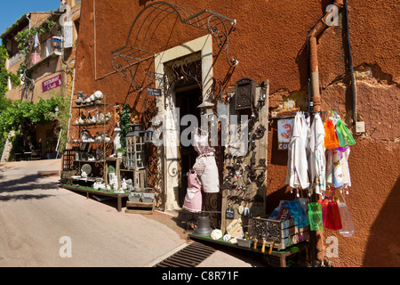 Shop in Roussilion, Vaucluse, Provence, South France Stock Photo