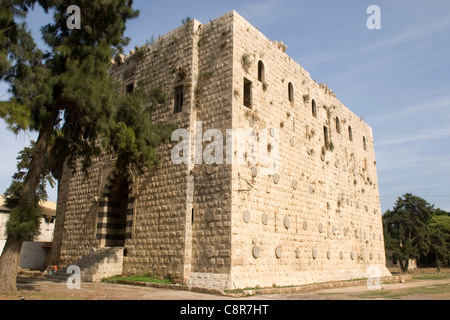 Burj es-Sabaa (Lion's Tower) dating from Mamluk period, Al-Mina (port) area, Tripoli, northern Lebanon. Stock Photo