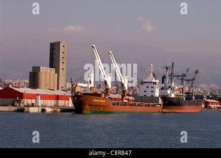 Port area (Al-Mina), Tripoli, northern Lebanon. Stock Photo