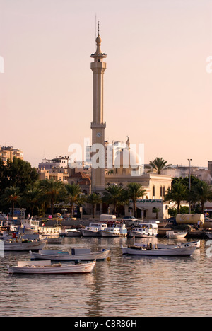 Port area (Al-Mina), Tripoli (Trablous), northern Lebanon. Stock Photo