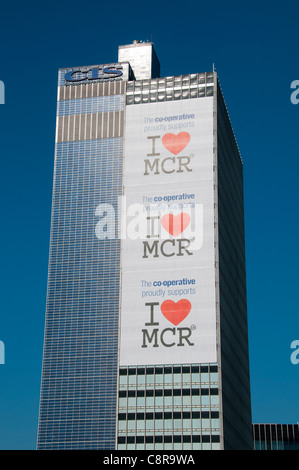 The CIS building. Gordon Tait and G. S. Hay, 1962.  Former headquarters of the Cooperative Insurance Society, Manchester, England, UK Stock Photo