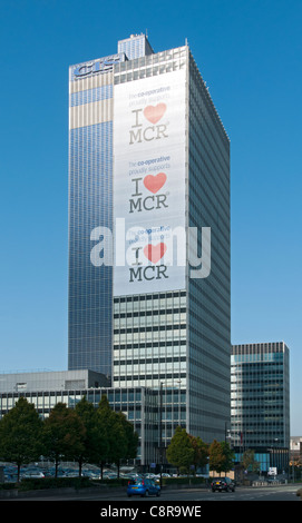 The CIS building. Gordon Tait and G. S. Hay, 1962.  Former headquarters of the Cooperative Insurance Society, Manchester, England, UK Stock Photo