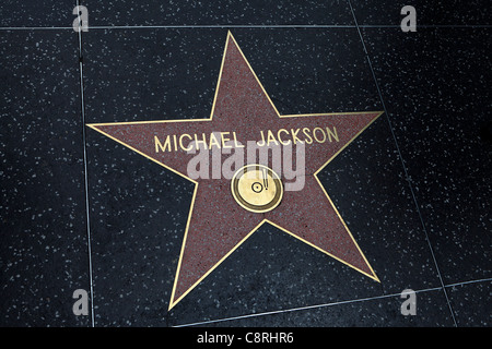 Michael Jackson star on Hollywood Walk of Fame, Hollywood Blvd, Los ...