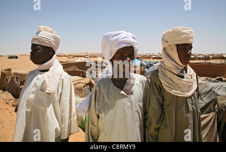 Sudanese refugeecamp in Chad Stock Photo