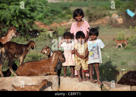 caste lower pradesh andhra india south family indian poor young street alamy grubby bare dirty feet girls similar