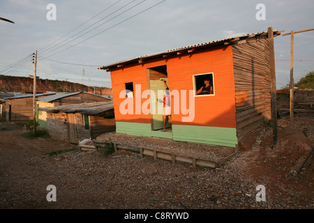 life in a slum, colombia Stock Photo