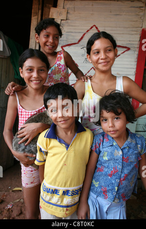 life in a slum, colombia Stock Photo