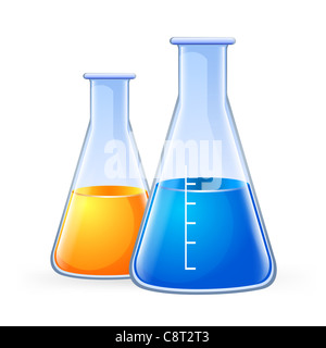 Conical flask, illustration Stock Photo - Alamy