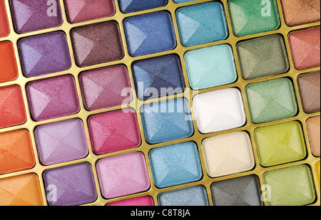 Decorative colorful makeup set , close up shot Stock Photo