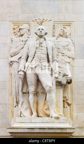 USA, New York City, Union Square, historic statues Stock Photo