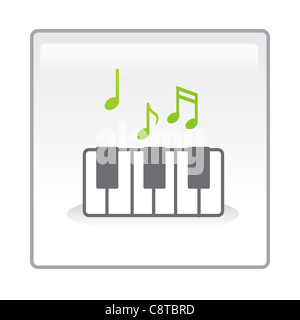 Illustration of Piano keys Stock Photo