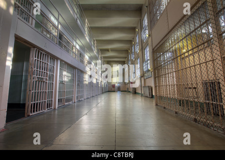 Alcatraz Island Federal Penitentiary Jail Cells Stock Photo