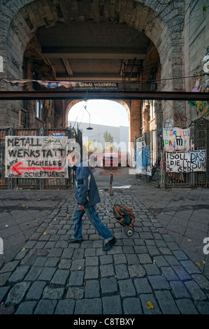 Berlin's most famous artist colonies, the Kunsthaus Tacheles, Stock Photo